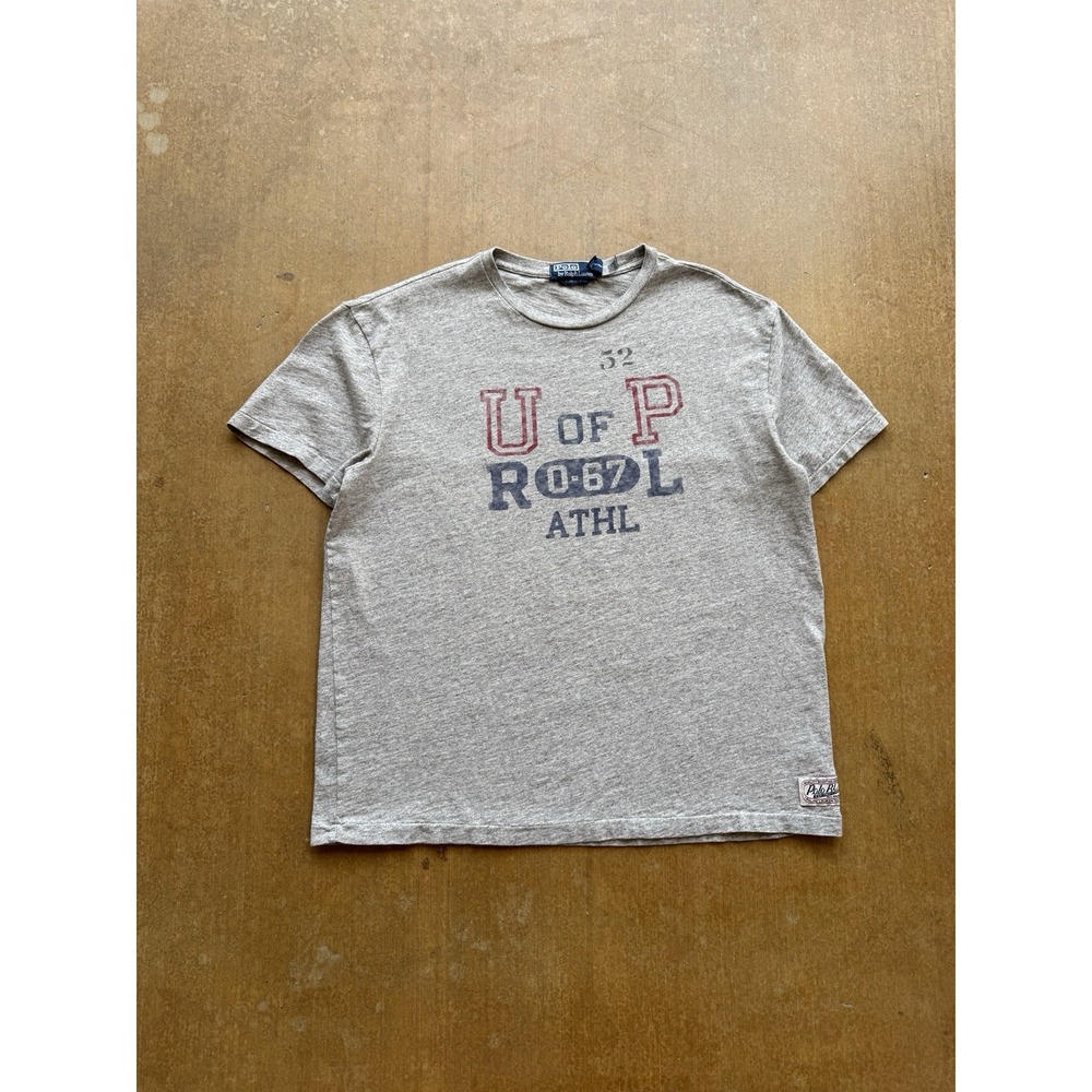 Polo Ralph Lauren U of P University Water Print Soft Cotton T-Shirt P.E. (L) USA
